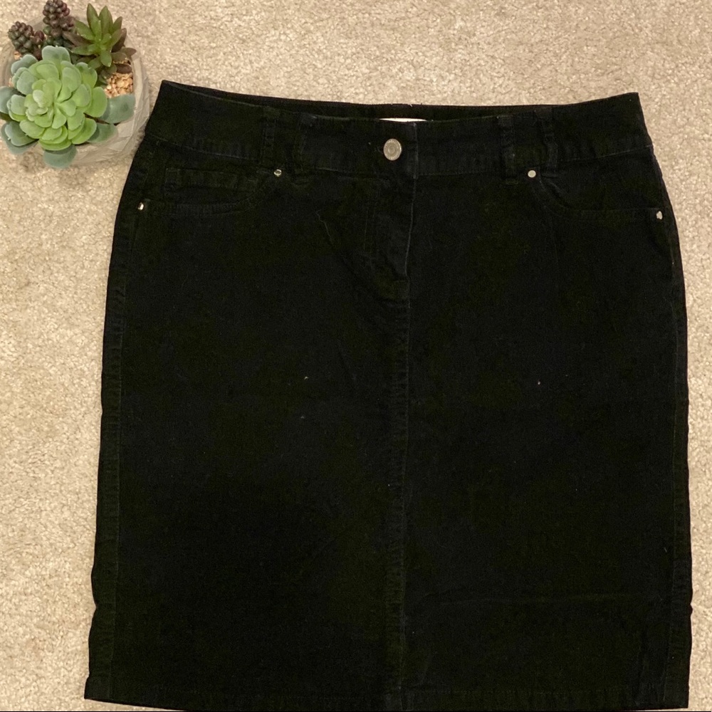 White House Black Market, Black corduroy skirt